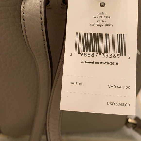 KATE SPADE YORK CARTER CADEN SOFT TAUPE BACKPACK - Picture 5 of 8